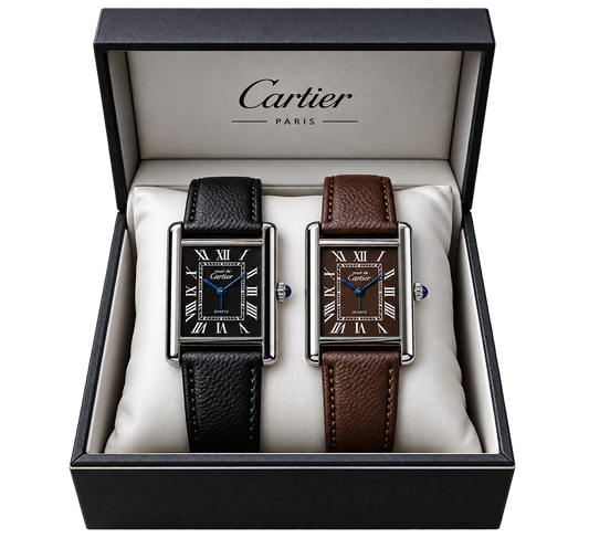 2 Cartiers watch (Black n Dark)